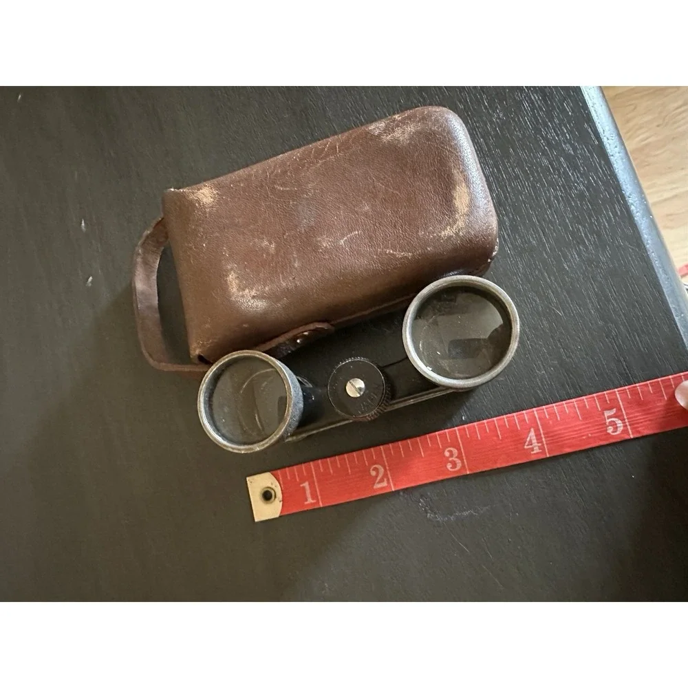 Vintage Opera Style Glasses Made in Occupied Japan ToKo Pride W/Leather Case